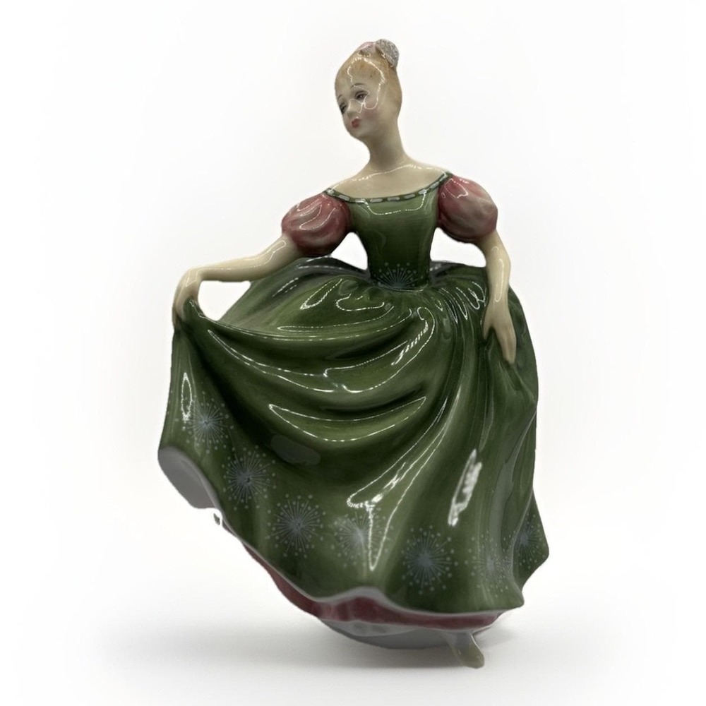 Royal Doulton Michele Figurine HN 2234 Green Dress Vintage Bone China